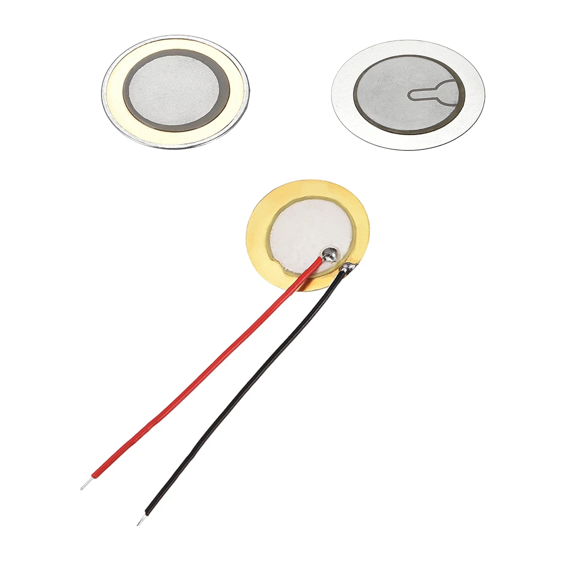 

uxcell 5Pcs Piezo Discs 20mm Acoustic Pickup Transducer Prewired Microphone Trigger Drum Guitar for many Kinds of Instrument