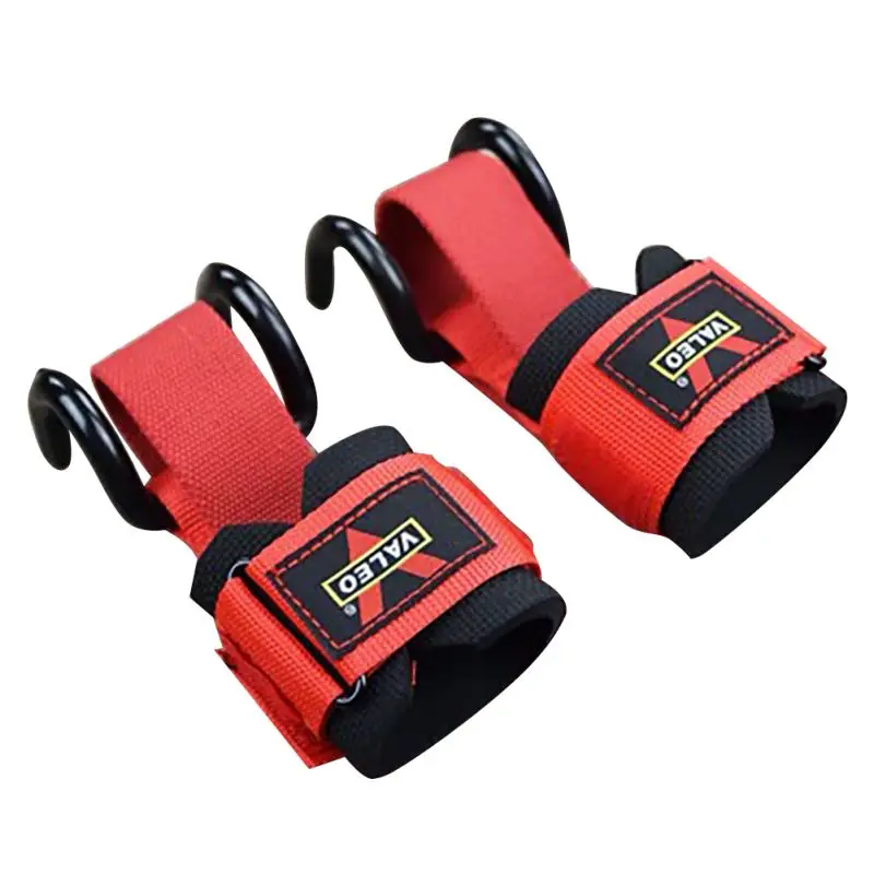 

2pcs/set 2-in-1 Fitness Gloves With Hooks Adjustable Wrist Support Sleeve Strap for Gym Fitness Weight Lifting Dead Lift Pull-up