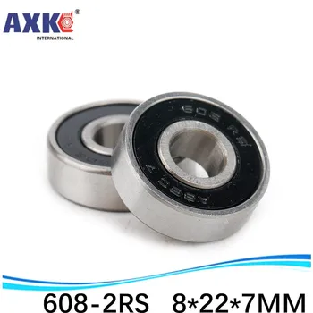 

50pcs Free shipping roller skate inline skates Skate shoes Ball bearings 608-2RS 8X22X7 mm 608RS