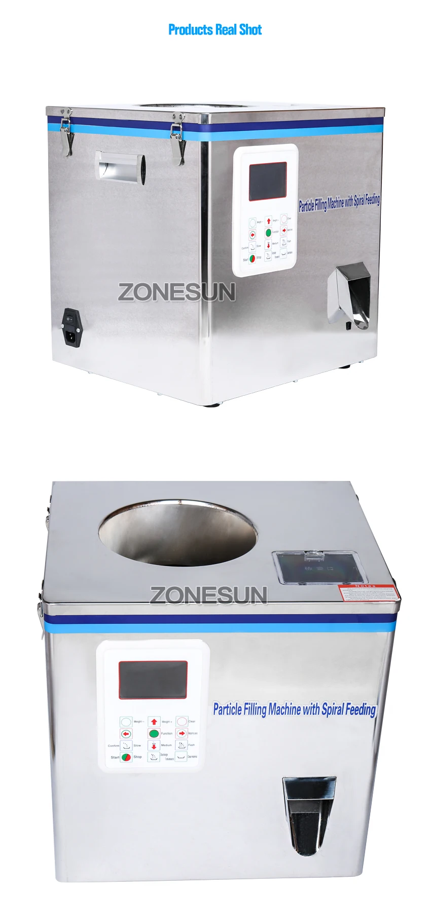 ZONESUN машина для упаковки чая Саше машина для наполнения банок машина для наполнения гранул Медлар автоматическая машина для взвешивания порошковый наполнитель