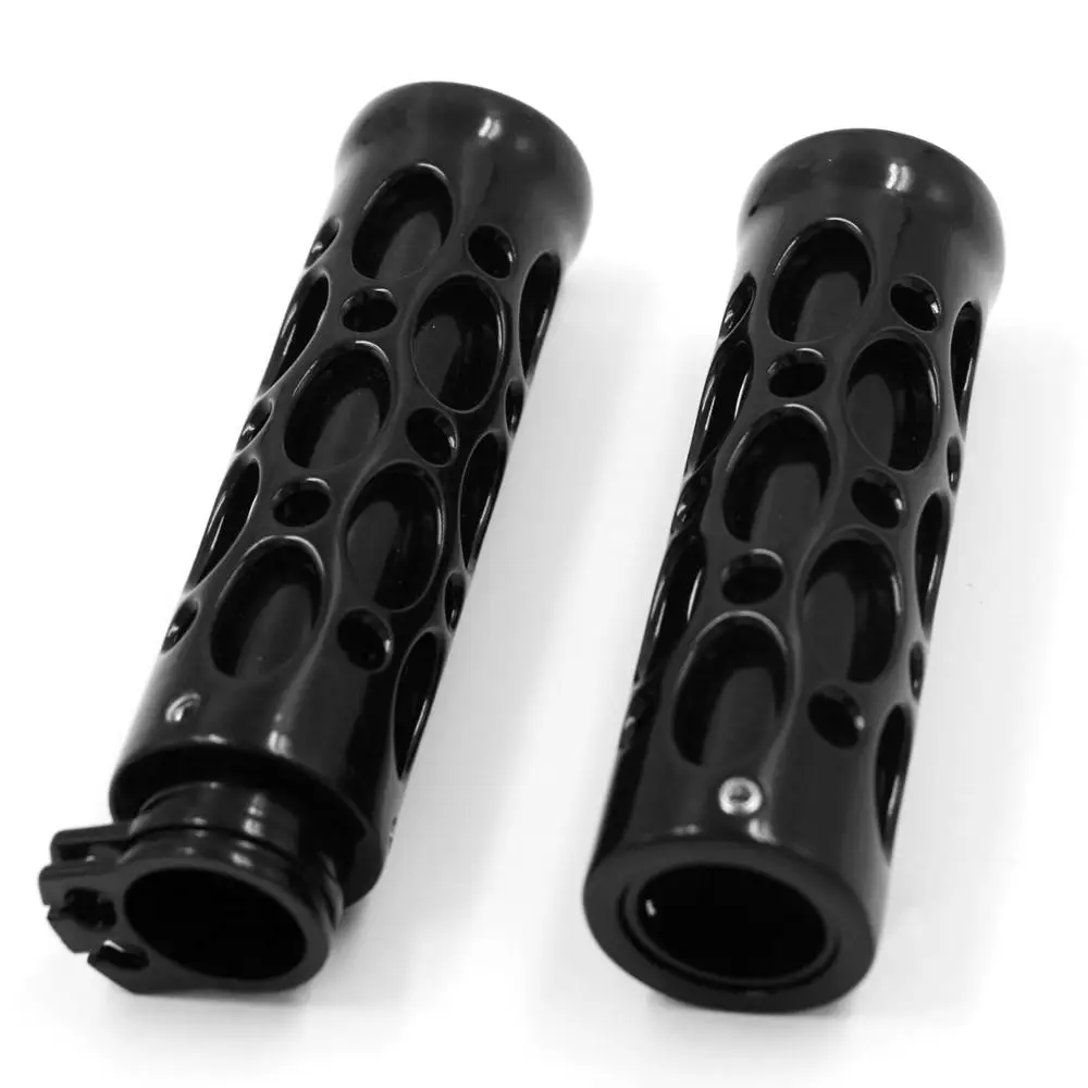 7/8 ''22 мм Универсальный подходит Мотоцикл CNC руль из алюминиевого сплава ручные ручки - Цвет: Черный