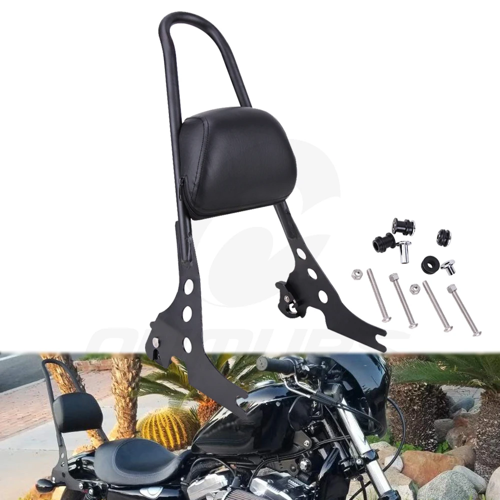 OUMURS мотоциклетная Съемная подушка на спинку сиденья для мотоцикла Harley Sportster XL 883