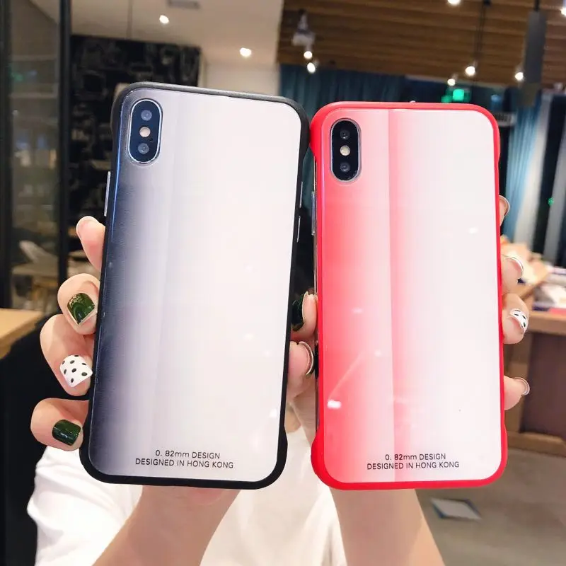 Роскошные Блестящие Стеклянные Чехлы LISCN для телефонов iPhone 11 Pro Max XR XS X 8 7 6 6S 8Plus