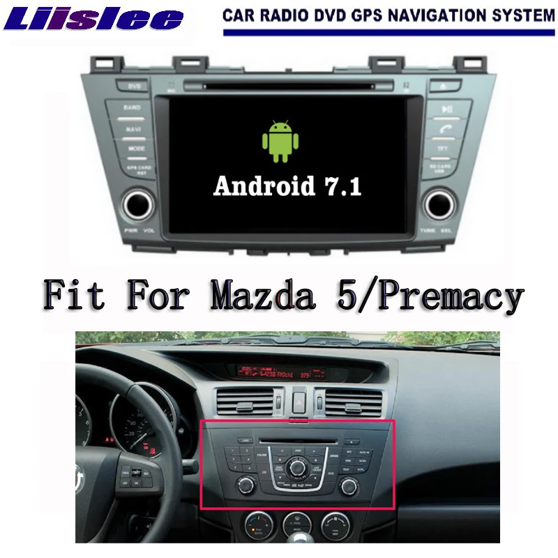 Liislee Android 7 1 2G RAM для Mazda 5 / Premacy автомобильное радио Аудио Видео Мультимедиа DVD плеер