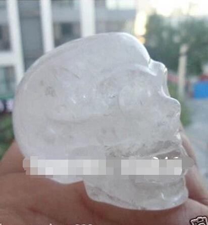 402+++ натуральный кварц камень кристалл резной кристалл череп/голова исцеление, кристалл исцеление