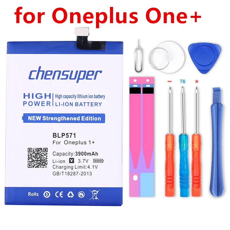 100-New-Mobile-Phone-Battery-BLP571-For-OPPO-Oneplus-One-Plus-64GB-16GB-High-Capacity-3900mAh