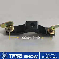 4 Pieces Moving Head Light Fast Lock Stage Clamps Aluminum Hook 106mm Pitch Turn Bracket Mount For Martin Mini Mac LED DJ Lights