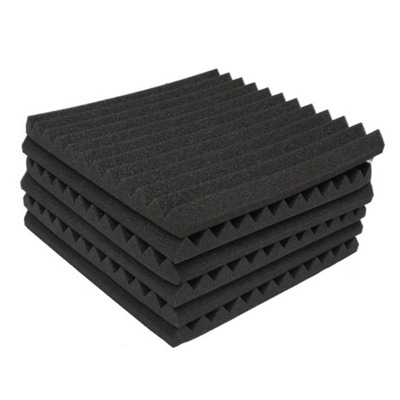 

24 pcs Soundproofing Foam Studio Acoustic Panels Studio Foam Wedges 1 X 12 X 12 inch Soundproof Absorption Treatment Panel