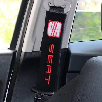 

2PCS Safety Seat Belt Cover Pad Car Styling Case For Seat Cupra ArosaI Alhambra FR Leon Auto Accessories Car-Styling