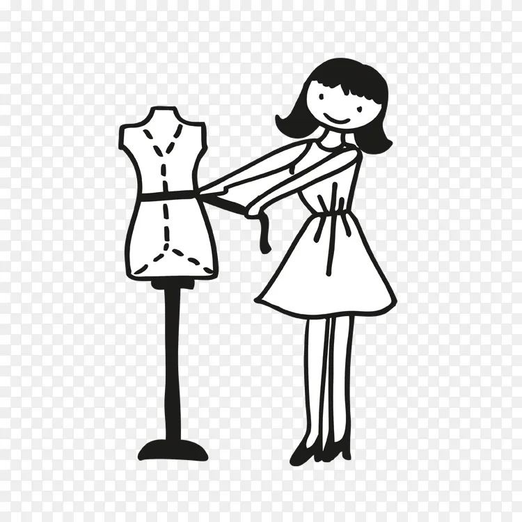 缝纫机拉针服装.针