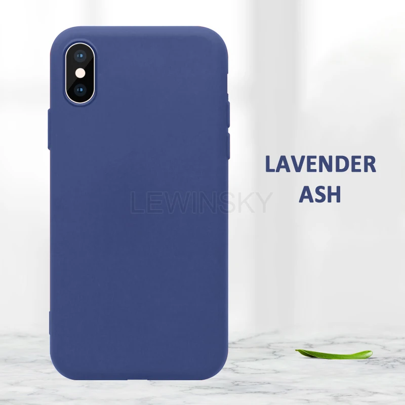 Lavender ash Официальный жидкий силиконовый чехол для iphone 11 7 8X6 S 6 S Plus чехол для iphone XR XS 11 Pro MAX мягкий чехол с логотипом - Цвет: Lavender ash