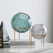 Скандинавские стеклянные вазы, украшения, современный минимализм, для дома, гостиной, ТВ, шкафа, кафе, прозрачные цветочные композиции, контейнер