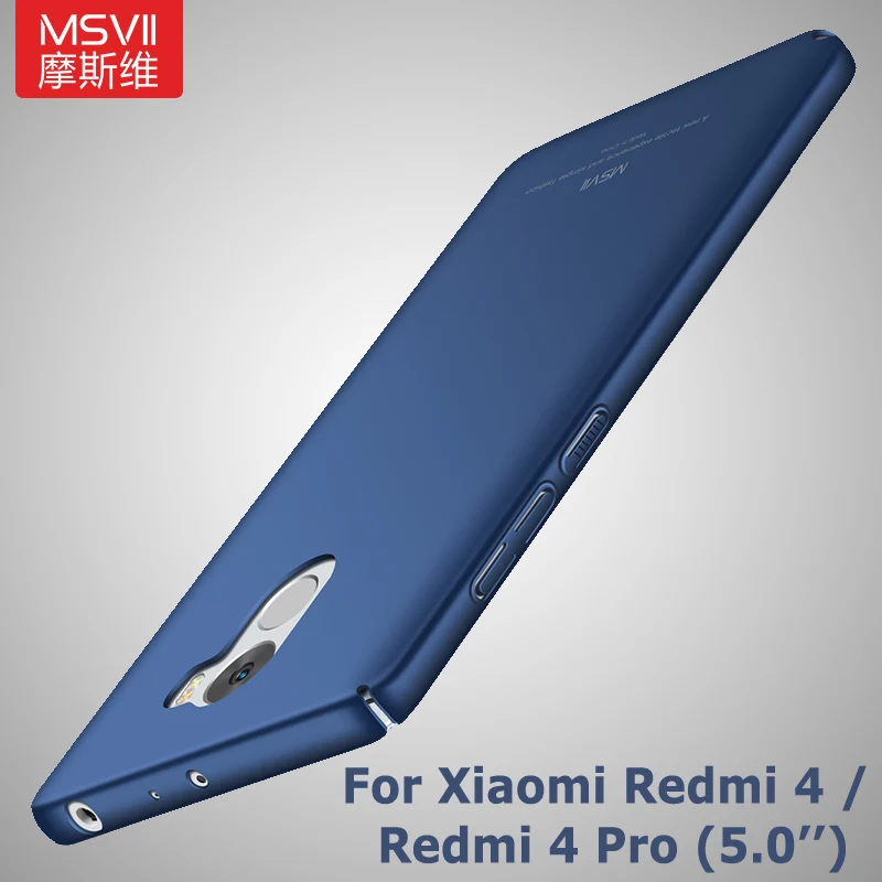 Msvii чехлы для Xiaomi Redmi 4 чехол для Xiaomi Redmi 4 Pro Чехол Xiomi 4Pro тонкий PC чехол для Xiaomi Redmi4 Pro Чехол 5,0"