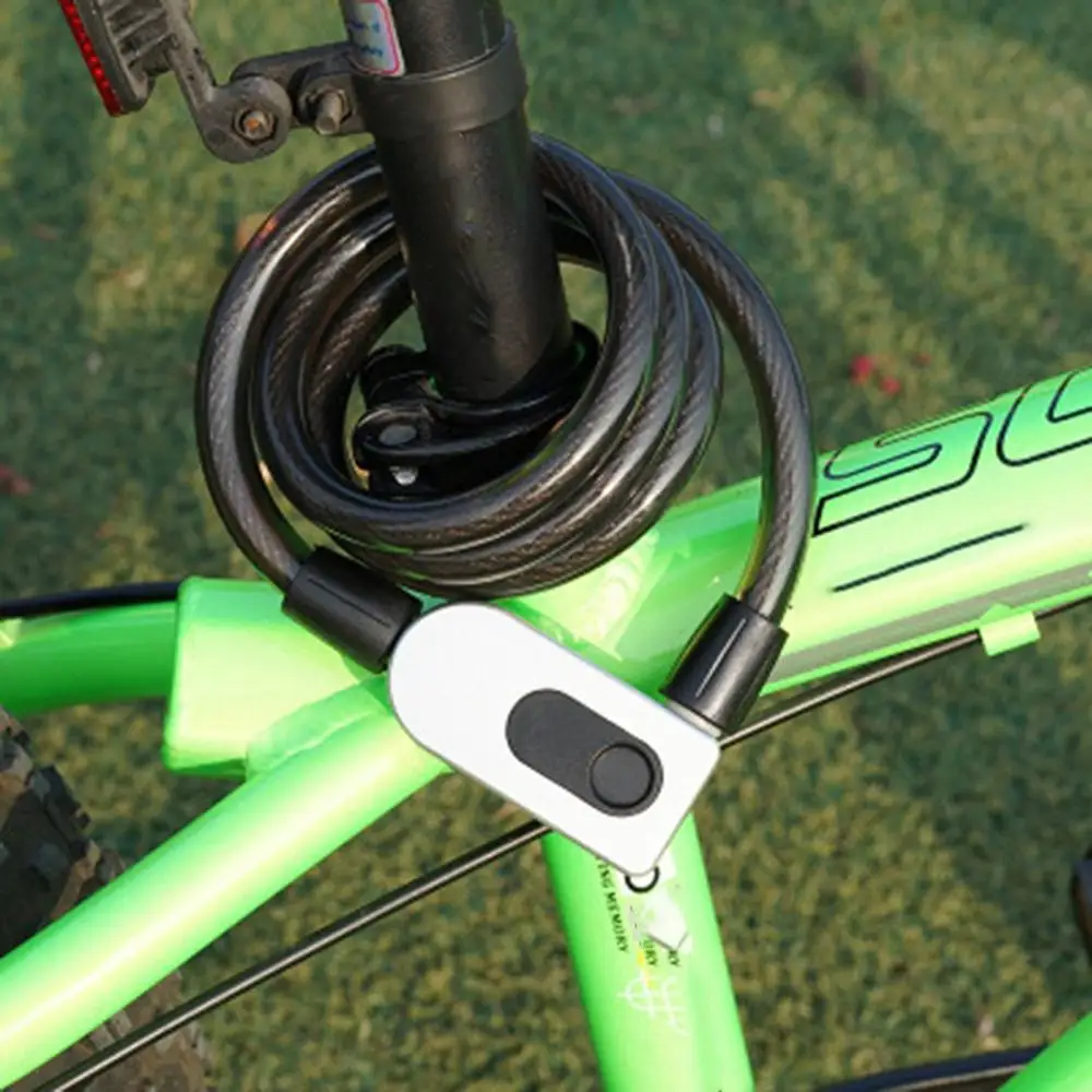 

Fingerprint Steel Ring Lock Bicycle Lock Mountain Bike Lock Anti-theft Lock Road Bike Steel Cable Lock Fixed Bicycle Lock