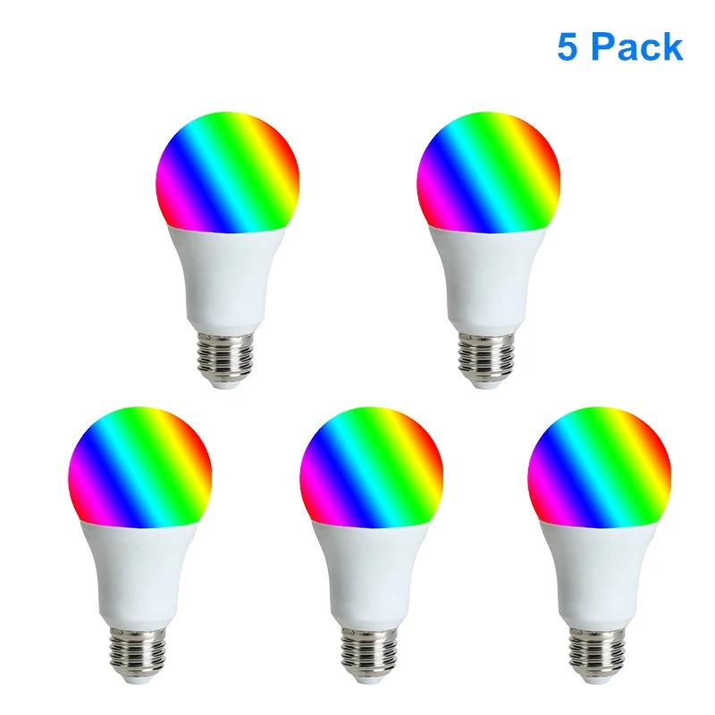 ACCKIP светодиодный светильник Lntelligent WiFi светильник RGB с регулируемой яркостью Совместимость Amazon ECHO/Google Home/IFTTT Голосовое управление Умный светодиодный светильник - Цвет: 5PCS