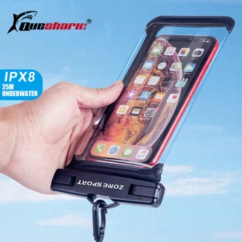 

2020 Panoramic Touchscreen Waterproof Phone Bag Hot Spring Drifting Diving Swimming Bag Seaside 6.9inch Mobile Phone Holder Case