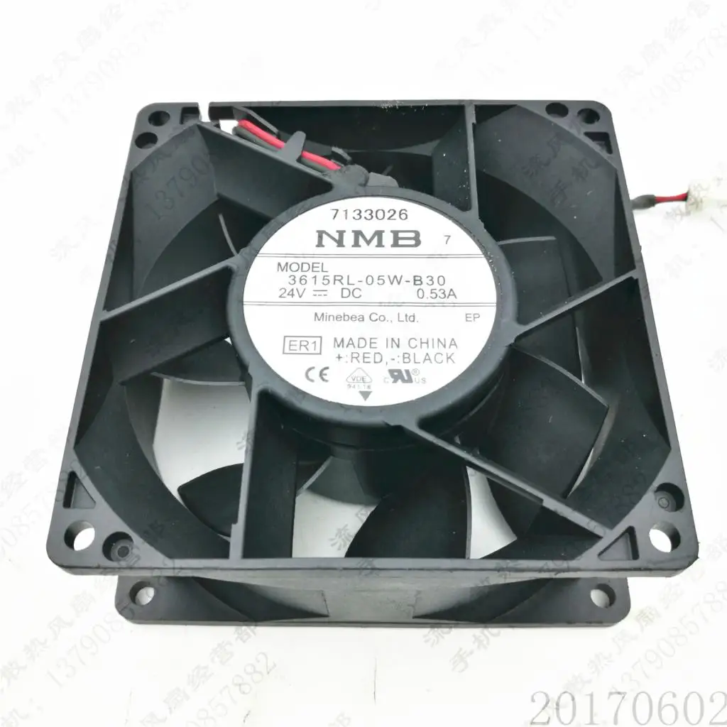 para Nmb 9038 24v 0.53a 9cm Ventilador Conversor de Resfriamento 3615rl05w-b30