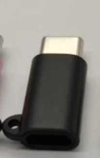 Адаптер Micro USB Женский к USBC Мужской конвертер для huawei mate 20 X Pro P20 P30 samsung S9 S10 Plus Micro Usb к type-C зарядное устройство - Цвет: Черный