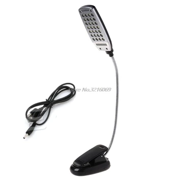 

Clip-on Flexible Book Lights USB/Battery Power 28 LED Night Light Lamp Bed Table Desk Reading Lamp Great For Traveling