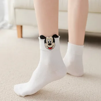 

Disney Autumn new style Mickey three-dimensional ears cute creative tube socks cartoon cotton socks