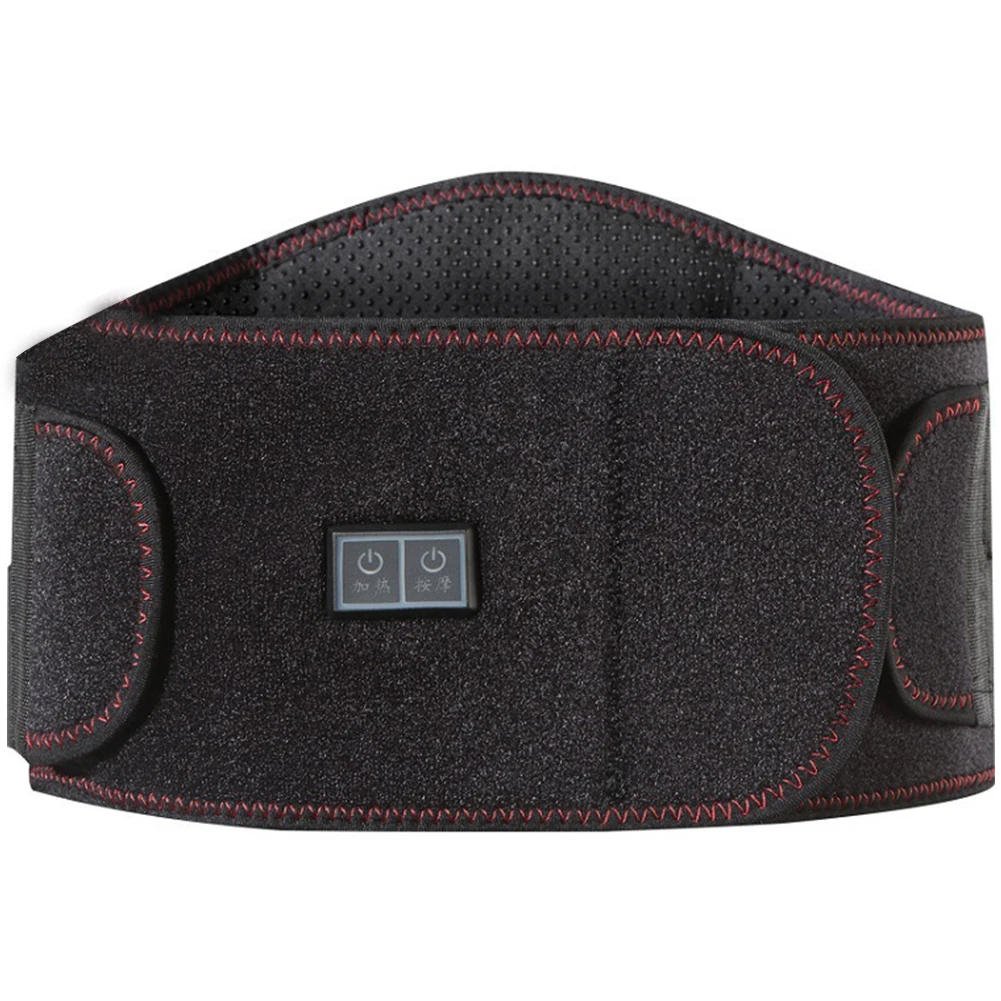 

Rest Soft Home Heating Electric Far Infrared Pain Relieve Waist Belt Temperature Adjust USB Rechargeable Warm Office Vibration