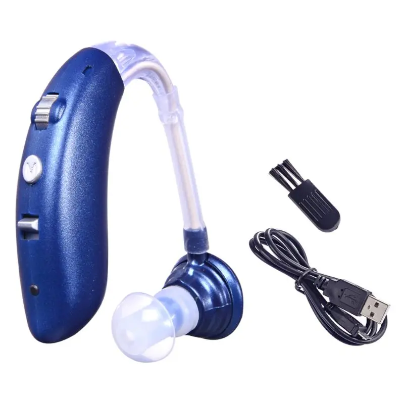 Blue USB ЕС США Plug Bluetooth усилитель звука коллектор портативный Перезаряжаемый ушной громкоговоритель - Цвет: Blue USB