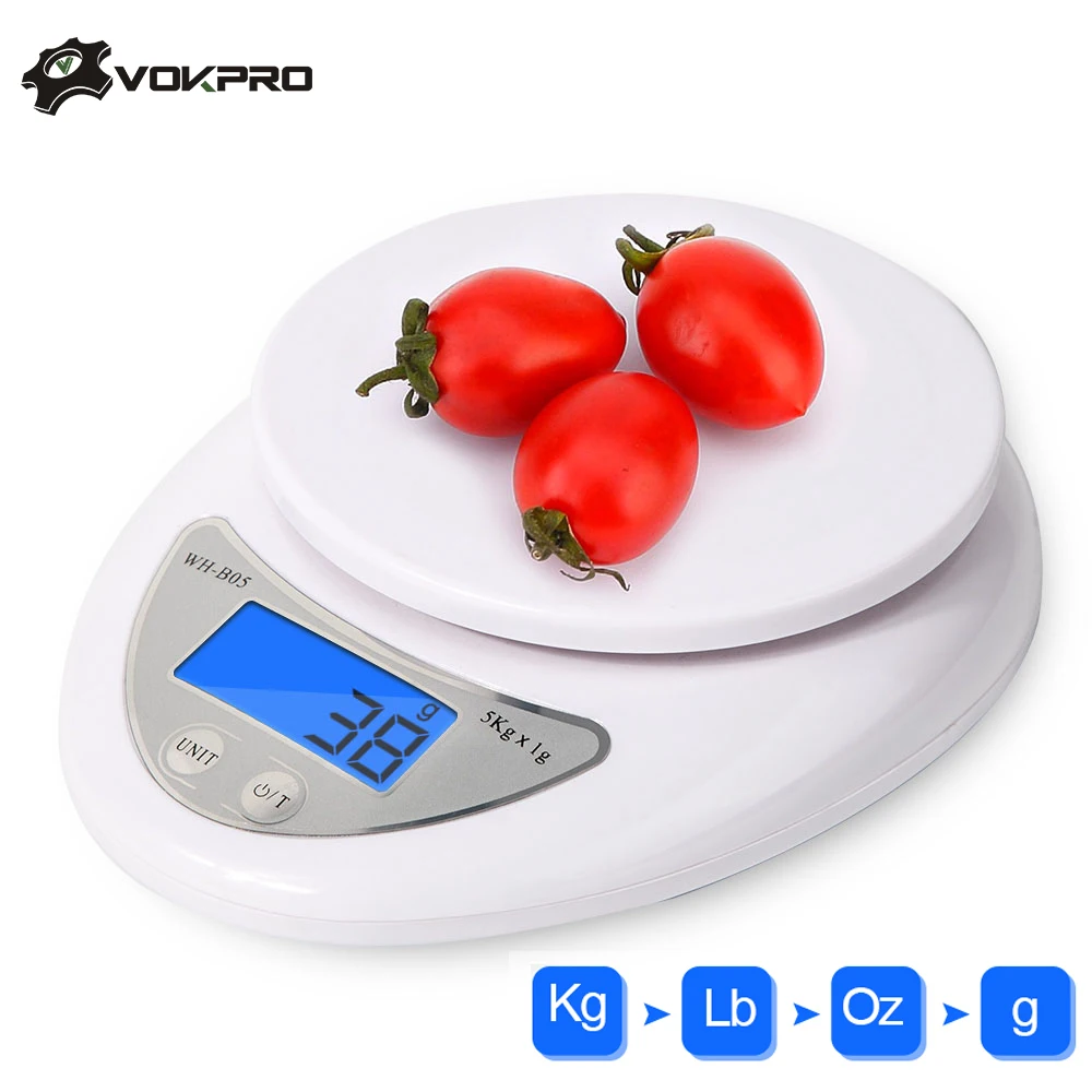 Портативные кухонные весы Кухонные до 5 кг с ЖК дисплеем|Весы| |
