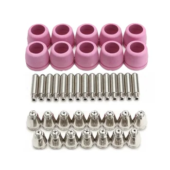 

40Pcs/set Nozzles Electrodes Cups Tips TIG Welding Torch LTP5000D LTP6000 LTPDC2000D Ceramic Electrodes Nozzles