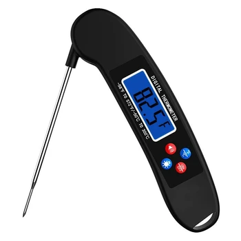 

Talking Digital Meat Thermometer Super Fast Instant Read Thermometer With Backlit Function Black