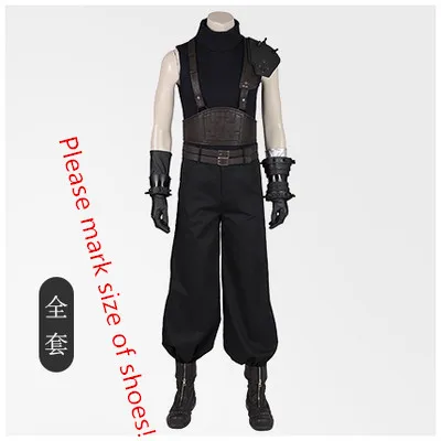 Male Ролевая игра FF последняя фантазия VII 7 Cloud Strife косплей костюм платье манга Боевая Экипировка Новая - Цвет: Male
