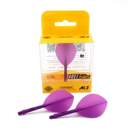 CUESOUL Integrated Dart Shaft and Flights Pear-Teardrop Shape Purple-33mm