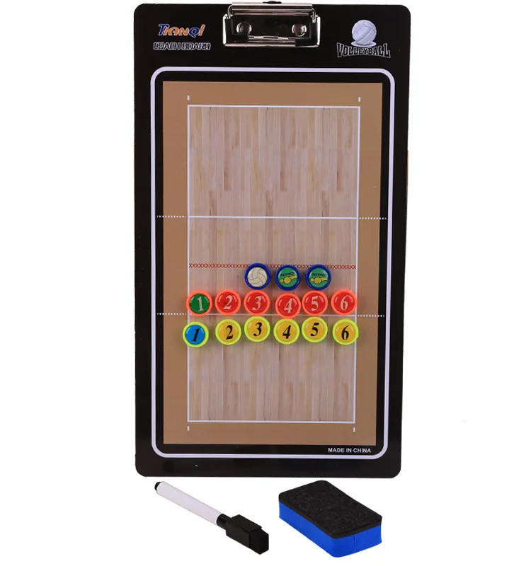 

Volleyball Coaching Board Magnetic Candy Bar Volleyball Coach Board PVC Teaching Board Women's Volleyball Sand Table Coaching Bo