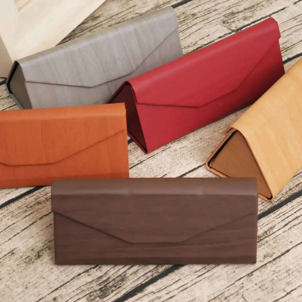 

1 PC Protable Light Triangular Fold Glasses Case Eyeglass Sunglasses Protector Box