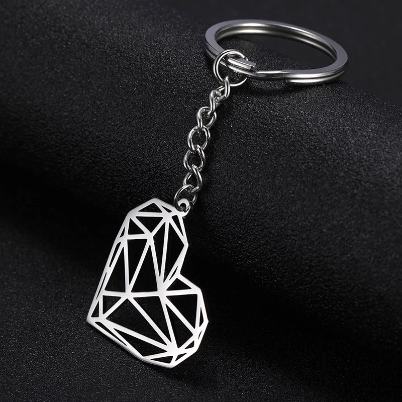 COOLTIME сердце солнце милые животные Тигр полые нержавеющая сталь Пара любовник пользовательские кулон брелок для женщин мужчин Рождественский подарок
