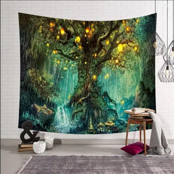 

Wishing Trees 3D Print Tapestry Wall Hanging Psychedelic Decorative Wall Carpet Bed Sheet Bohemian Hippie Home Decor Couch Throw