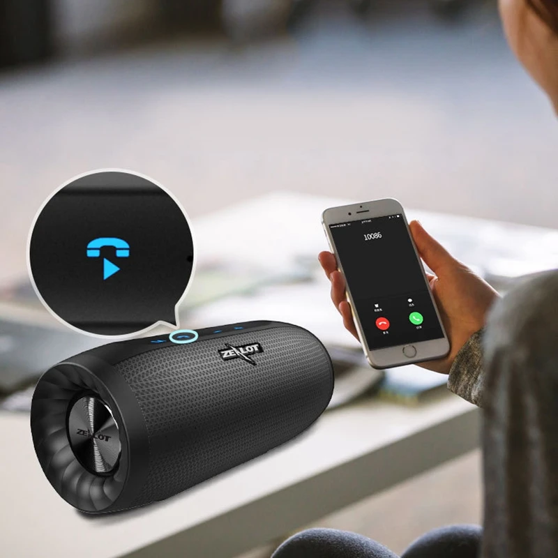 ZEALOT S16 беспроводной Bluetooth динамик портативный сабвуфер открытый маленький динамик мобильный телефон аудио сабвуфер звуковая колонка 3D Ster