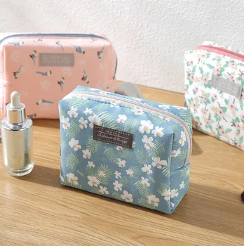 

Mini Purse Travel Wash Bag Toiletry Make Up Case Sweet Floral Cosmetic Bag Organizer Beauty Pouch Kit Makeup Pouch