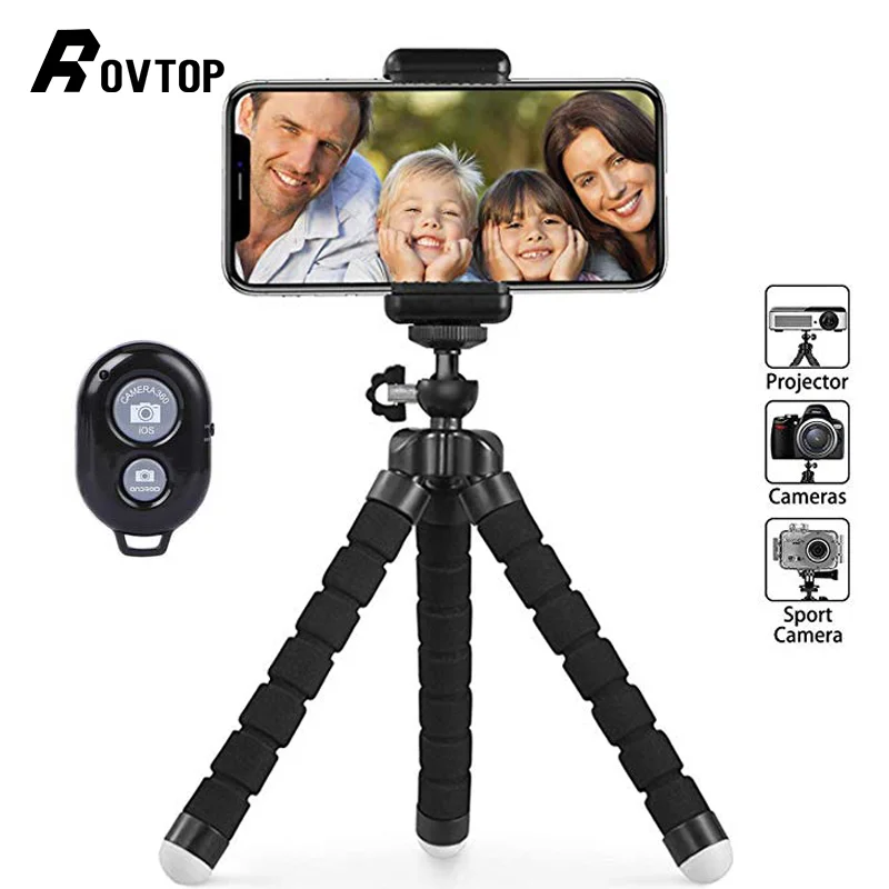 Штатив Осьминог Rovtop с гибкой губкой Универсальный мини штатив для IPhone камеры