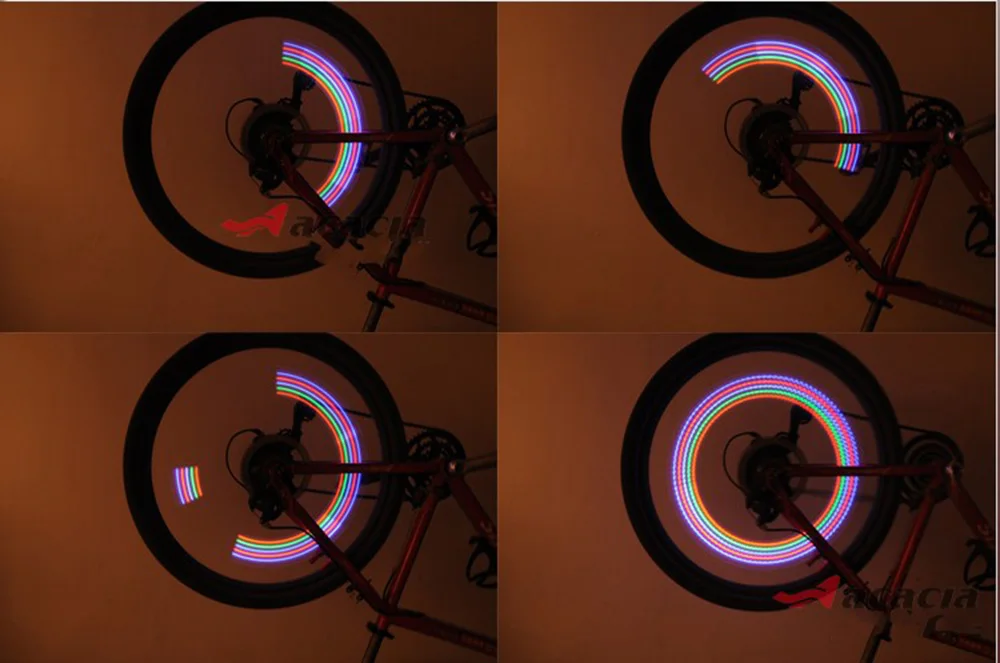 2pcs Bicycle Light 5 LED Wheel Tyre Tire Valve Caps Spoke Lights MTB Road Bike LEDS Warning Cycling Lamp Bicicleta Luces BC0037 (10)