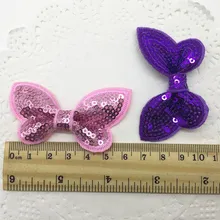 Цветные блестки, бант, волосы, аксессуары, аксессуары