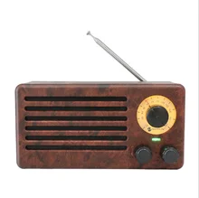 Беспроводной bluetooth динамик в стиле ретро с fm радио деревянная