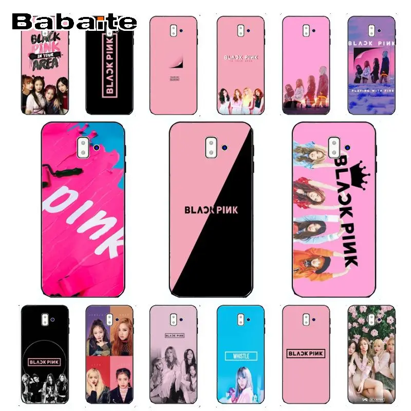 

BLACK PINK BLACKPINK kpop collage Custom Photo Soft Phone Case For samsung Galaxy j6 plus A6 A8 A9 A10 A30 A50 Coque Shell