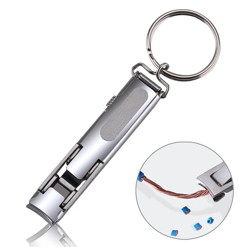 Nail Clipper 1PC Foldable 0.5cm Ultra-thin Portable Stainless Steel Nail Toe Cutter Trimmer Scissor Manicure Pedicure Tool Fingernail Clipper