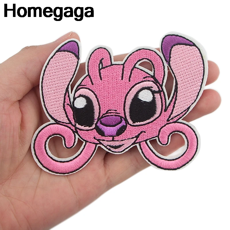 20 шт./компл. Homegaga из мультфильма «Лило Стич» для углового железа на патчи для одежды зимние плотные теплые штаны в стиле пэчворк, с рисунком аниме фильм пользовательские значки D2313