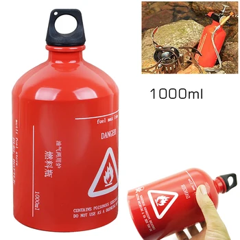 

35oz 1000ML Gas Oil Fuel Bottle Motorcycle Emergency Petrol Gasoline Canister Camping Hiking Picnic Backpacking Outdoor Cooking