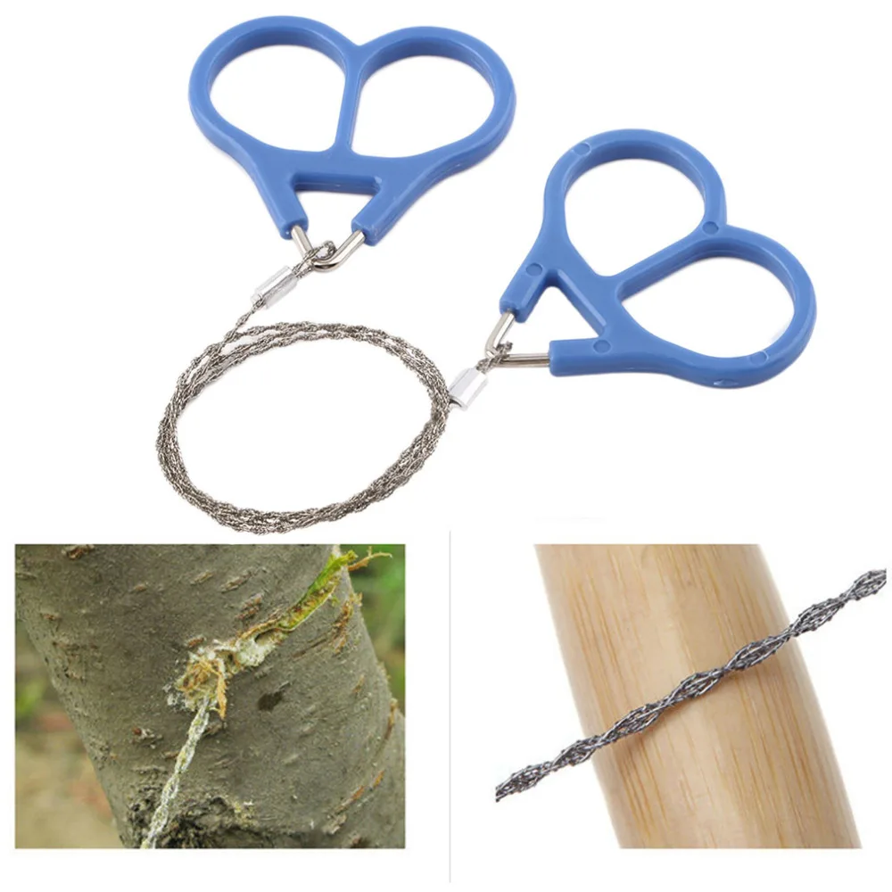 

Pocket Steel Saw Wire Camping Hunting Travel Emergency Survive Tool Stainless