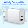 18W PD QC3.0 Fast Charging Type C Quick Charge 3.0 US Adapter Dual USB Charger For iPhone 12 11 Pro Max Mini SE 2 XS XR 8 7 iPad ► Photo 3/6