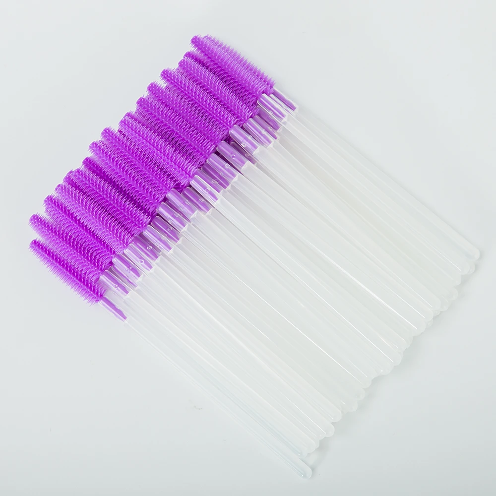 100pcs Makeup Eyelashes Brushes Silicone Disposable Mascara Brush For Eyelash Extension Mascara Applicator Wands Make Up Tools