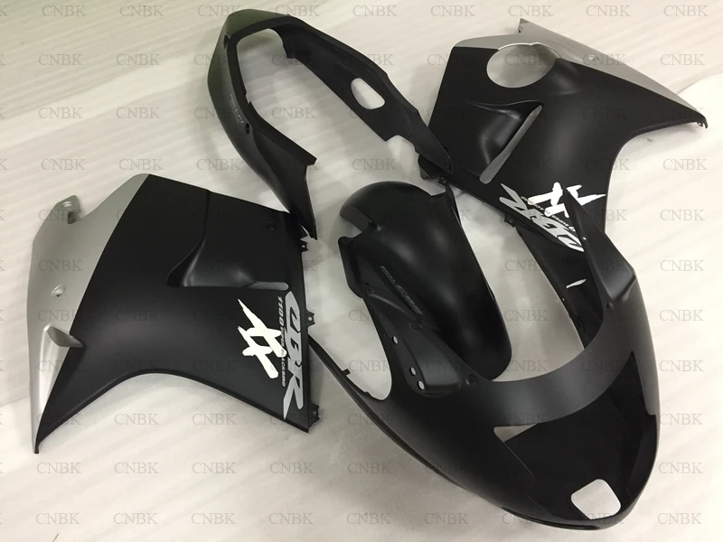 Кузов для Honda Cbr1100XX 2000 кузов 1999 Cbr1100 XX 1996 2005 матовый черный серебристый|Полные