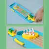 Montessori Educational Toys Children Mini Frog Bowling Desktop Interactive Games Launch Pad Indoor Desktop Toy Parent-child Gift 2